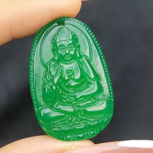 Mặt Phật A Di Đà Ngọkc Agatee Xanh 7A - Phong Thủy TUDO