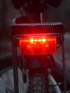 Campus Night Ride Bicycle Tail Light Mountain Bike Rear Rack Flash Charging Student Equipment Reflective Board Bike Light