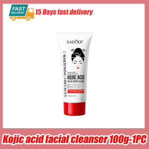 SADOER | Kojic Acid Facial Cleanser Face Wash Foam Facial Cleansing Mossee Moisturizing Brightening Facial Skin Care Products