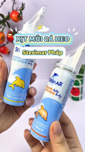 Xịt muối biển Stérimar Pháp vệ sinh rửa mũi cho bé 50ml