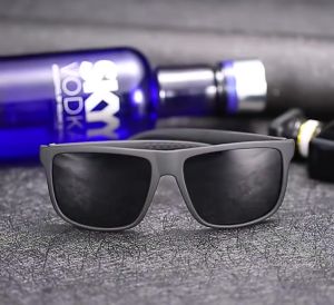 Kacamata Hitam Polarized Persegi Retro Untuk Kacamata Olahraga Bersepeda Pria Dan Wanita