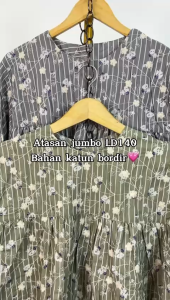 Atasan Jumbo Ld 130 Cm Bahan Katun Bordir Model Kekinian - Belva Blouse