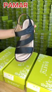 Giày Nữ Sandal Nữ Chính Hãng Siketu Đế Bằng Chống Trượt Gót Cao 3Cm Quai Dán Tiện Lợi Có Lỗ Thoáng Khí Êm Nhẹ