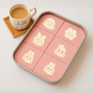 Bubbles And Toys Crybaby Pattern Tiramisu Baking Tool Board Hollow Printing Powdering Kitchen Cooking Utensils DIY Baking Mold