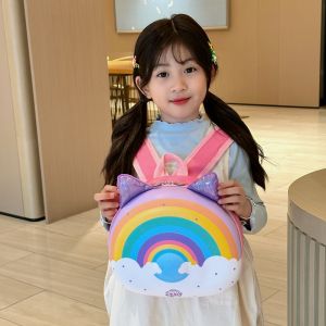 Cute Cartoon Rainbow Princess School Backpack