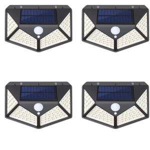 Outdoor Solar Lamp 100 LED Wall Lights PIR Motion Sensor Solar Powered Sunlight Street Light Garden Decoration