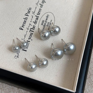 French Design Pearl Earrings Women Elegant Luxury Versatile Earrings Trendy Fashion Jewelry Alloy Plated Silver Gold