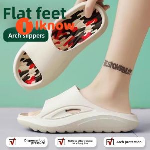I know Flat Foot Specific Slippers Arch Support Corrector Home Comfort No Foot Pain Relief Flip Flop Style Summer Outdoor Slippers Anti Slip and Breathable
