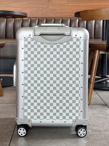 Aluminum Magnesium Alloy Luggage 20 Inch Boarding Box Travel Suitcase Large Capacity 26 Metal Hard Box Strong 24 Fashionable Trending