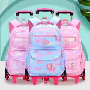 Korean Design Trolley Bag Beg Roda Sekolah Budak / Student Roller School Bag ( 6 wheels bag) 韩版拉杆书包