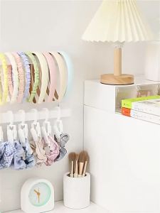 Household  Hair Accessories Wall Organizer Scrunchies Headband Storage Rack No-Punch Multifunctional Hair Clip Hair Hoop Storage