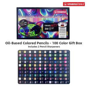 STABILO | Eraser-supported Art-grade Water and Oil-based Colored Pencils for Children and Students