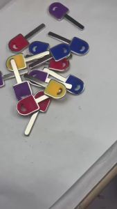 5pcs/lot Color Blank Disc Detainer Key for Shed Chain Gate Garage Key Blank
