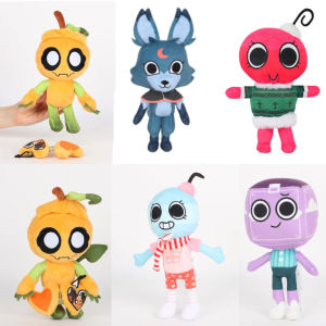 Bandai | HOT Cute Dandy World Plush Toys XMAS Game Pumpkin Stuffed Doll Birthday Holiday Gifts Toys for Room Decoration--