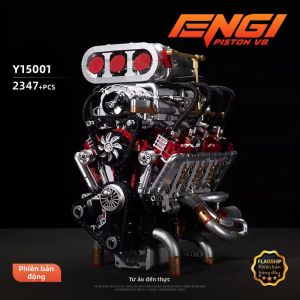 TAOZIAWA | Mô Hình Xây Dựng Khối Cơ Động Cơ Turbo V8 Độ Phức Tạo Cao