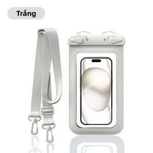 OLAF | Vỏ Điện Thoại Chống Nước 7.5 Inch Có Dây Đeo Kẹp Đôi Bảo Vệ Kín Nước 8 Cấp Độ Dùng Cho Bơi Lội Lặn Trôi Nổi Vỏ PVC Trong Suốt