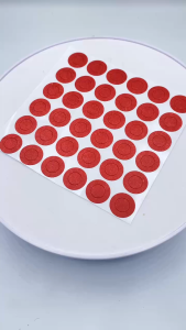 Miếng dán bảo vệ cực dương Pin 18650 ( 1 tờ 84 miếng dán)