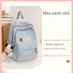 OUDENGPAI | Túi đeo vai dung tích lớn cho học sinh tiểu học và trung học cơ sở Túi đựng đồ dùng học tập cho bé gái Túi đeo vai đôi phong cách mới 2025