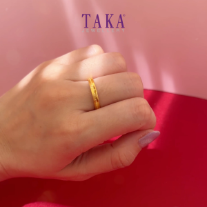 TAKA Jewellery Ever True 916 Gold Couple Ring