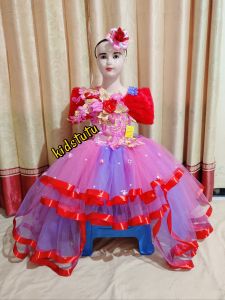 GAUN FASHION SHOW ANAK USIA 1-12 THN EKOR