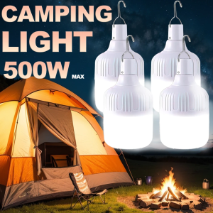Rechargeable Camping Light Portable LED Work Lamp Outdoor Emergency Light with Hook Multi Modes USB Charging for Fishing BBQ