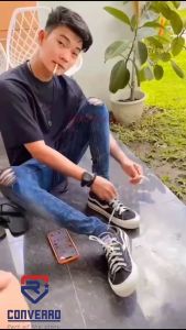 CONVERRO PUBLIC LOW BLACK NATURAL / BASIC / ETHNIC - Sepatu Pria Casual Sneakers Sekolah Laki Laki Dewasa Keren Santai Not Sepatu Ventela Sepatu Wanita Sneakers Pengiriman Dengan Box - Footwear Artis