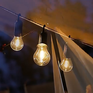 Portable Camping Light Bulb USB Outdoor Camping light Led Retro Lighting bulb portable waterproof Tent camp lamp Type-C rechargeble 3 Lighting modes Tungsten Light Tent Lamp with Clip Hook
