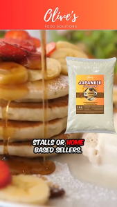 Olive’s Japanese Fluffy Pancake Mix 1KG – Super Soft & Jiggly Café Style