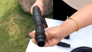 (ร้านไทย)ปืนฉีดน้ำแรงดันสูง แบบหัวเสียบ ปืนสายหัวเห็ด อุปกรณ์หัวฉีด กระบอกฉีดโฟม ปืน ปืนฉีดน้ำล้างรถ ปืนล้างรถ Car รถยนต์