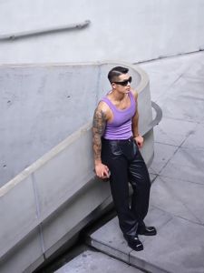 TOMATOPAPA | Fashionable Summer Mens Vest High Elastic Thick Knit