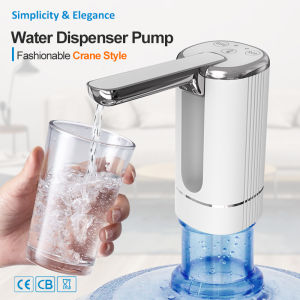 Nocclili | Water Dispensers Foldable Water Bottle Pump Automatic Dispenser Pump Button Control Portable Electric Water Dispenser for Home