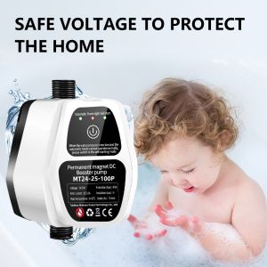 【Ready Stock】Booster Pump Energy Saving 100-240V 100W Water Heater 25L Large Silent Smart Sensing Booster Pump for Garden