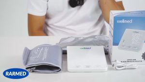 Máy đo huyết áp bắp tay tự động WellMed FDBP-A4 màn hình lớn hiện đại