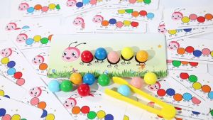 SUNNYBUNNY Montessori Toys Early Education Toys Color Recognition Learning Colors Sorting Colors