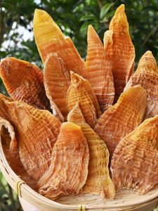 Farm Sun Drying Dried Bamboo Shoot Dry Goods Dried Bamboo Shoots Dried Winter Bamboo Shoots Natural Pure Tender Dried Bamboo Shoots Bamboo Shoots Slice Sulfur-Free Jiangxi 500G New Goods