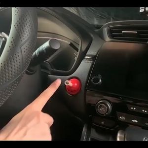Car One-Click Start Decoration Small Toilet Plunger Design Cute Car Decoration Protective Cover Decoration C