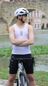 WOSAWE Nam Đi Xe Đạp Jersey Thoáng Khí Nhanh Khô Thể Thao Ngoài Trời Chạy Xe Đạp Đế Lớp Áo