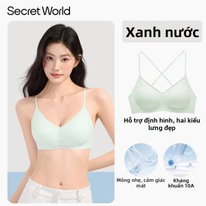Secret World | Áo Ngực Mỏng Dây Đeo Không Lưng Không Đường May