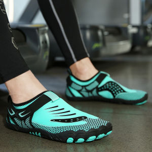 Indoor Fitness Shoes Squat Hard Pull Treadmill Shoes Special Shock Absorption for Gym Barefoot Sports Shoes Non Slip Comprehensive Training Shoes