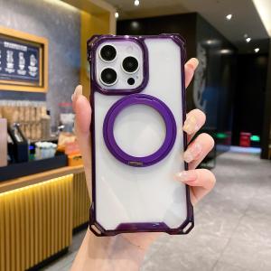 Apple 17Promax Rotating Stand Phone Case Crossbody with Lanyard 15Pro New Model Protective Cover Anti-Fall Magnetic 14Plus Transparent 13/Xr/7Plus Shell 16PM