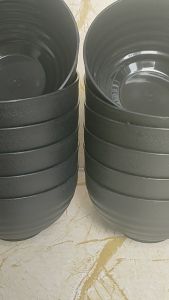1 LUSIN 12 PCS MANGKUK RAMEN BULAT ULIR 5 INCH MANGKUK SPLASTIK DOP SEBLAK