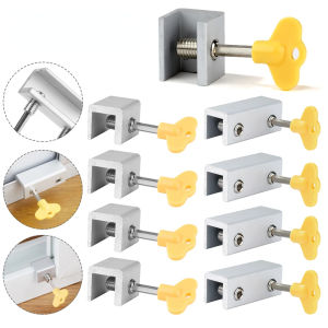 ห่วงนิรภัยสำหรับปีนเขาเด็กหน้าต่างเลื่อนประตูอลูมิเนียมและที่กันกระแทกติดประตูที่ไม่มีหมัด