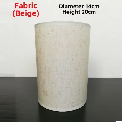 Anti-glare E27 Socket Cloth Lampshade Simple Cylinder