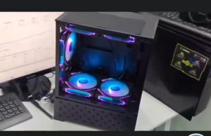 KAMPEON Gaming Computer Case T8 MATX Mini-ITX PC Case Desktop Case With Tempered Glass