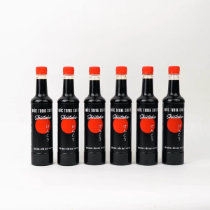 [Tặng 1 nước tương 125ml] Combo 6 chai Nước tương cao cấp Shiitake chai nhựa 525ml lên men tự nhiên từ đậu nành và nấm ngọt Shiitake