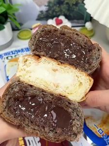Oozy Chocolate Filled Bread Snack