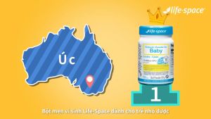Men vi sinh Life Space Powder For Baby giúp hỗ trợ tốt cho tiêu hóa hỗ trợ tăng cường sức đề kháng cho bé 0-3 tuổi lọ 60g