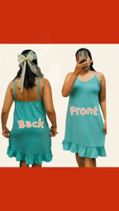 spagetti Sando raffles duster/sleepwear small up tp 2xl knee length type