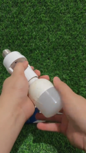 E27 PIR Sensor Lamp Holder Converter Adjustable E27 Lamp Holder Converter Socket Switch Base Gear LED Bulb Holder 360 Degree Infrared Human Body Sensing E27 Lamp Holder Motion Sensor