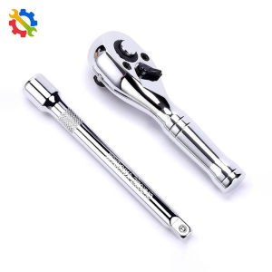 2 Piece set 1/4 72 tooth short handle wrench quick ratchet wrench